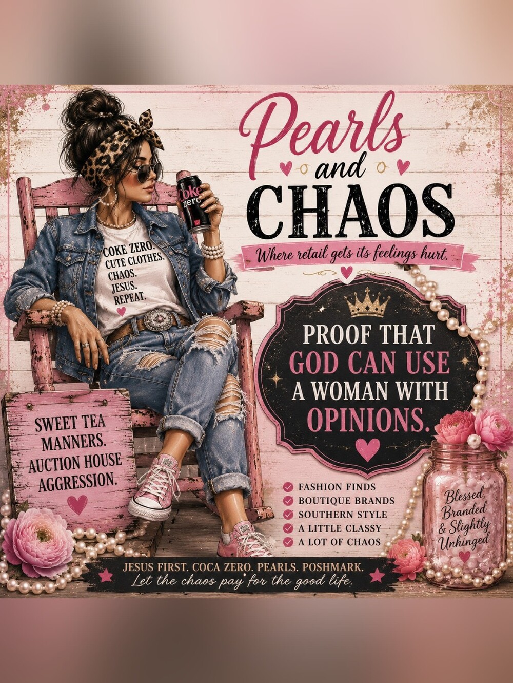 Pearls & Chaos - The Brand.  Like This Listing To Be Notified When I'm Live